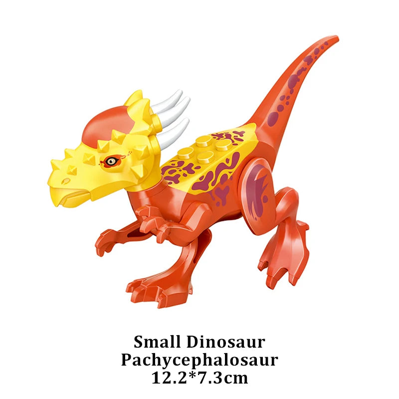 Jurassic Dinosaur Building Blocks Set - Raptor and T-Rex Figure Bricks