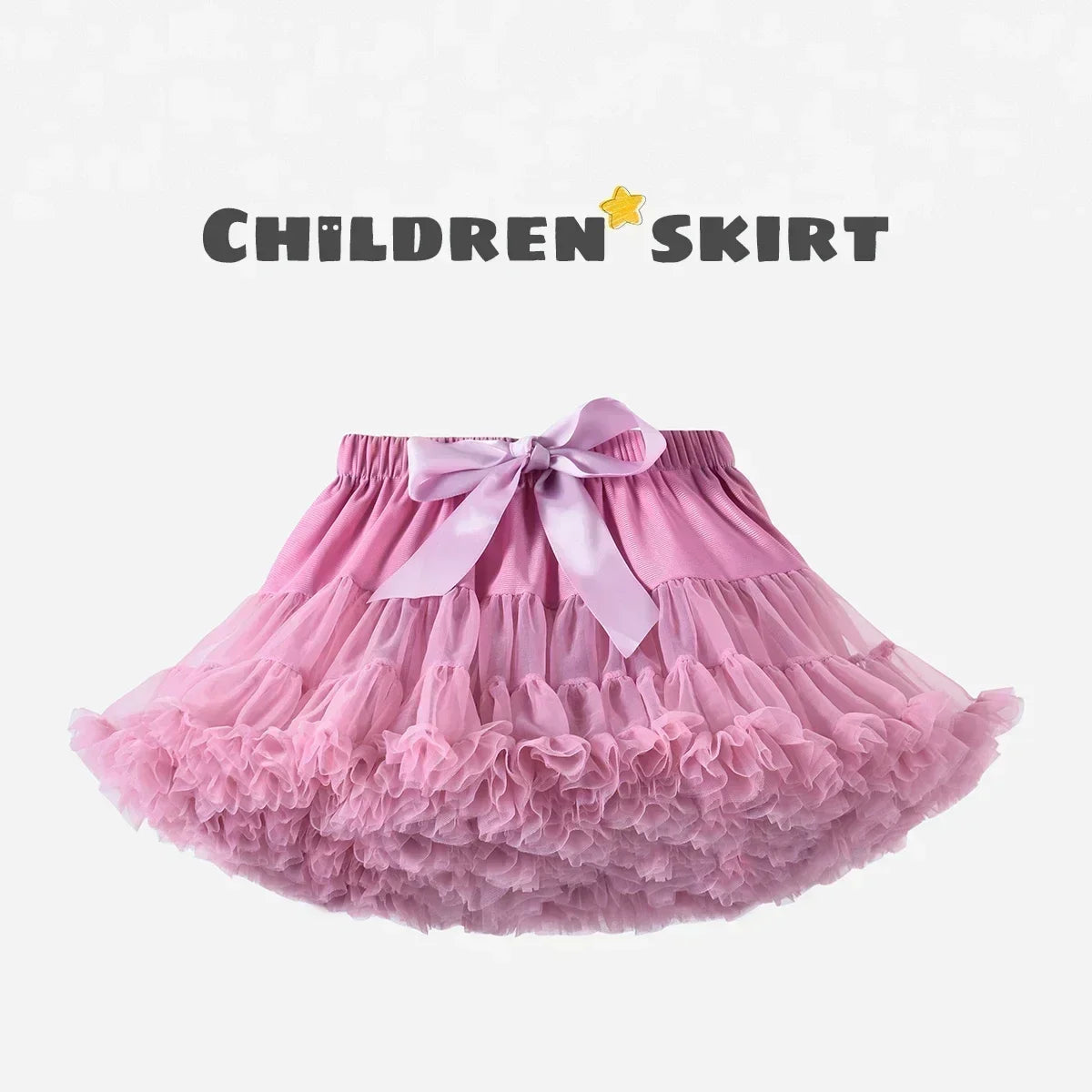 Girls Fluffy Tulle Tutu Skirt for Parties and Ballet