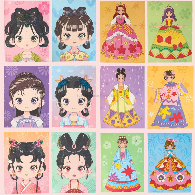 Princess DIY Makeup Coloring Art Set