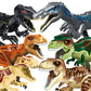 Jurassic Dinosaur Building Blocks Set - Raptor and T-Rex Figure Bricks