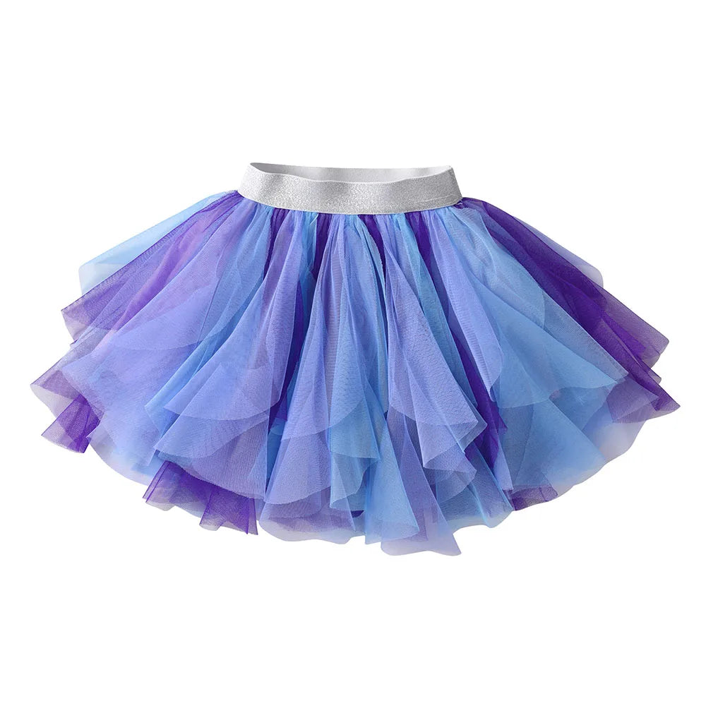 Girls Layered Mesh Ballet Tutu Skirt - Party Dance Style