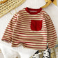 Baby Striped Long Sleeve T-Shirt - Warm Casual Autumn Top