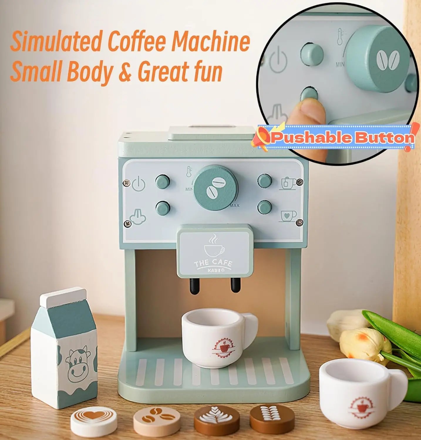 Wooden Pretend Play Kitchen Toy Set