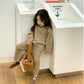 Girls Winter Pullover Two Piece Set - Korean Style Outfit