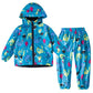 Kids Waterproof Hoodie Coat and Pants Set - Warm Rain Outfit