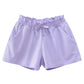 Girls Solid Cotton Casual Summer Shorts