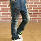 Kids Skinny Denim Trousers - Elastic Waist Sports Bottoms
