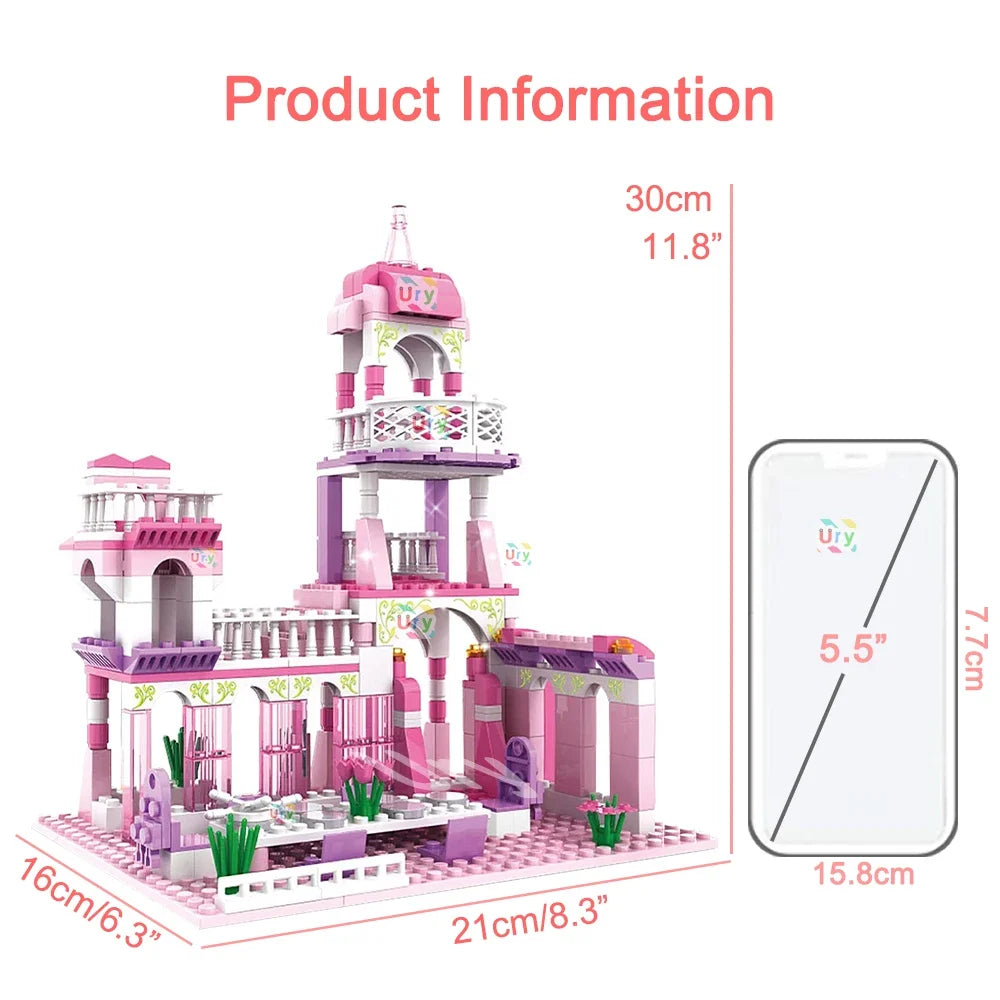 Princess Castle Building Blocks Play Set