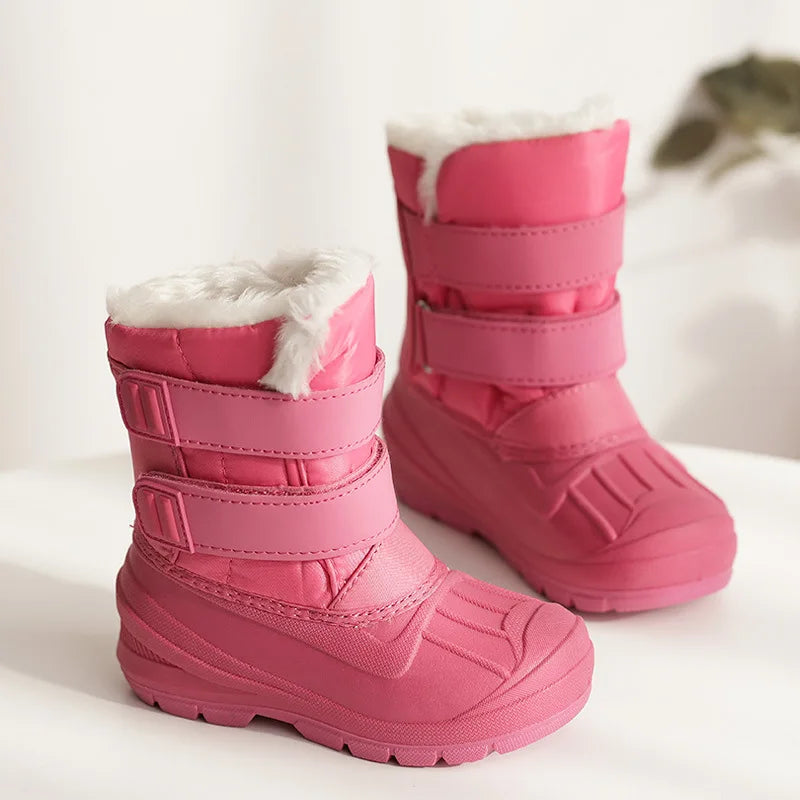 Kids High Top Warm Waterproof Snow Boots
