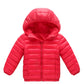 Kids Hooded Cotton Padded Down Coat - Warm Winter Outerwear