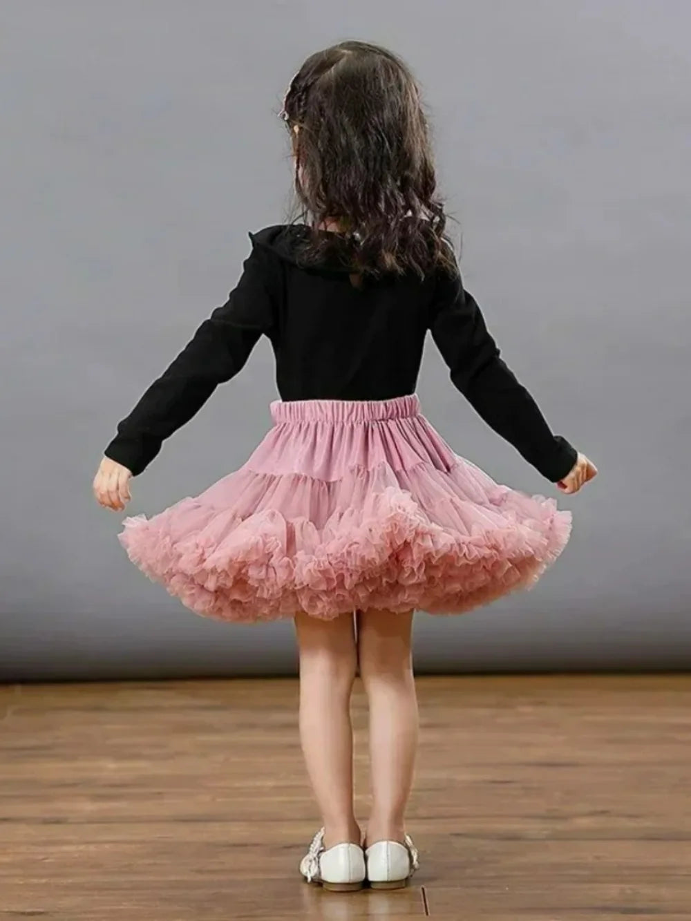 Girls Fluffy Tulle Tutu Skirt for Parties and Ballet