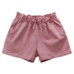 Girls Solid Cotton Casual Summer Shorts
