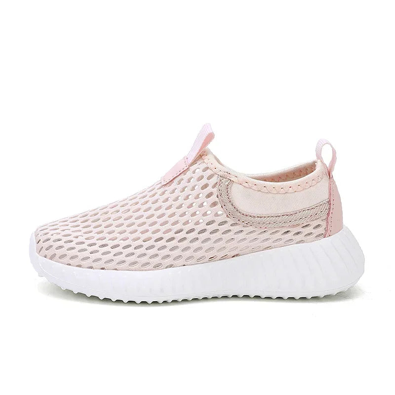 Kids Breathable Tennis Sneakers - Summer Mesh Running Shoes