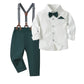 Toddler Boys Formal Bow Tie Suit - Shirt and Pant Party Outfit