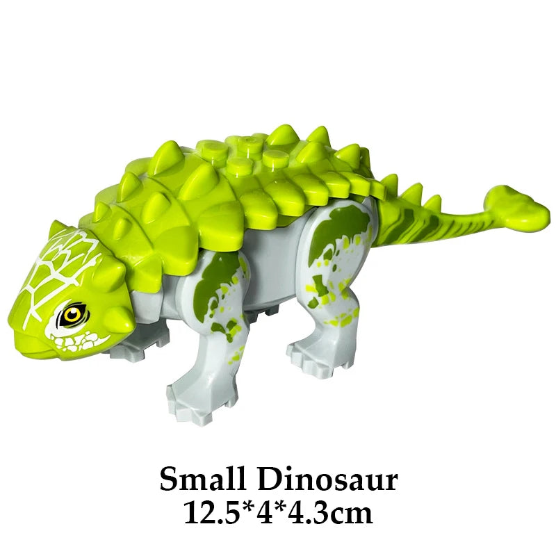 Jurassic Dinosaur Building Blocks Set - Raptor and T-Rex Figure Bricks