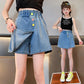 Girls Printed Casual Beach Denim Shorts