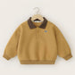 Boys Polo Collar Pullover Sweater - Long Sleeve Letter Jumper