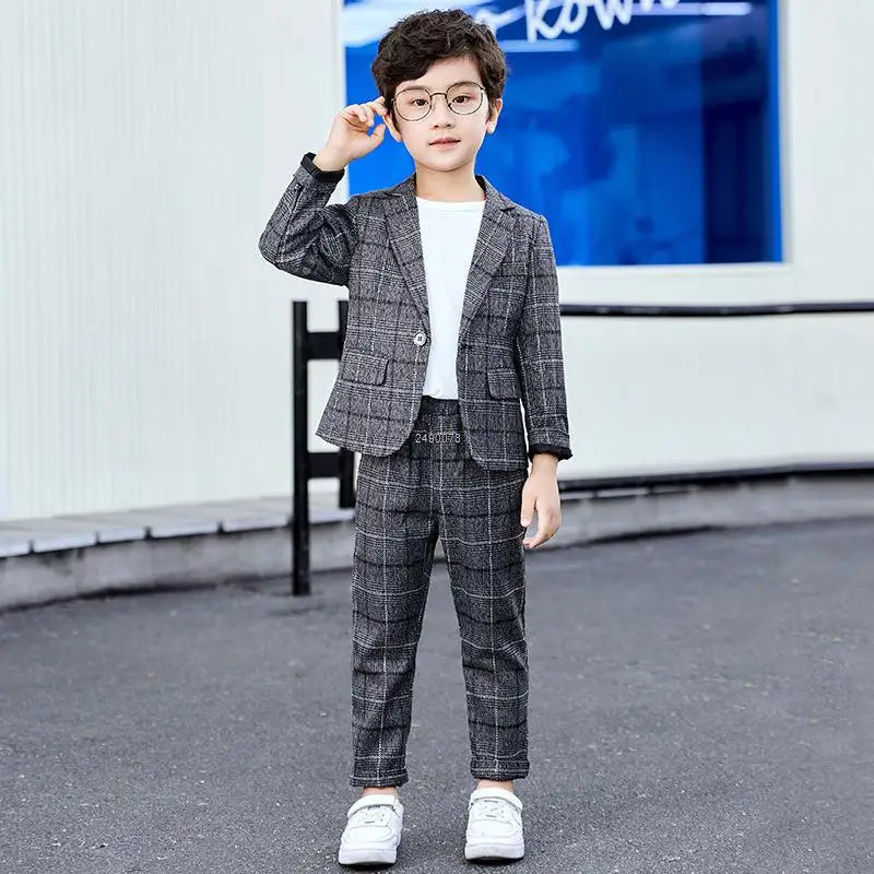 Boys Pilot Uniform Suit - Formal Jacket and Pants Costume