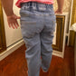 Girls Floral Graffiti Denim Pants - Cartoon Casual Jeans