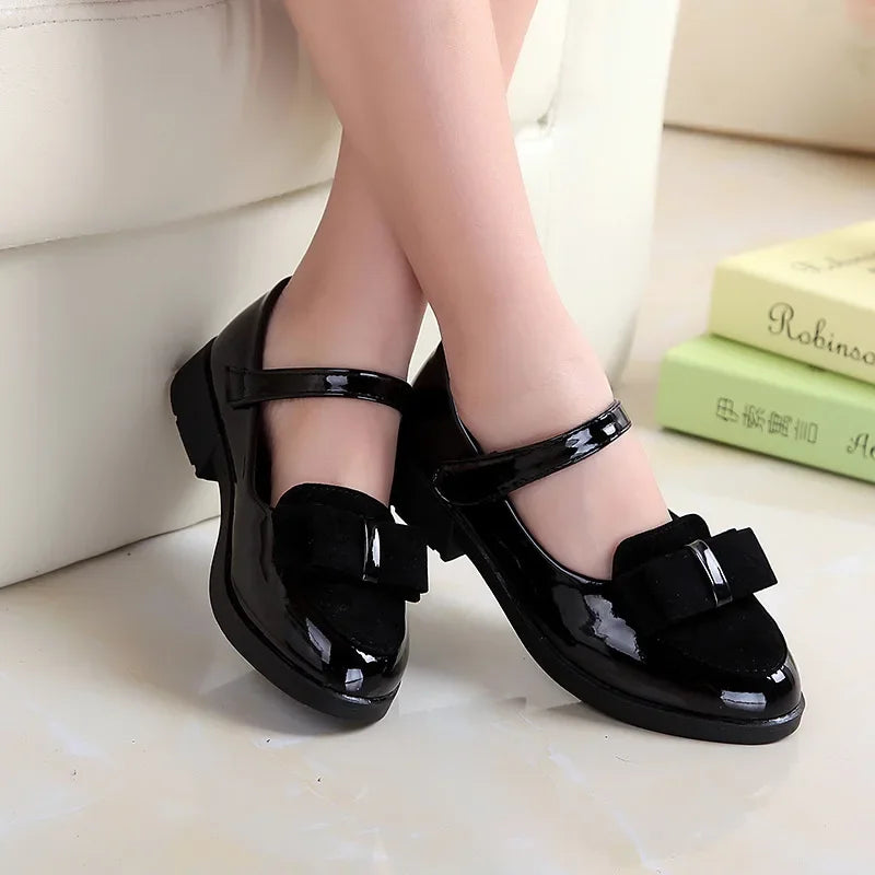Girls Bow Knot Mary Jane Flat Shoes