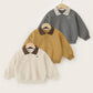 Boys Polo Collar Pullover Sweater - Long Sleeve Letter Jumper