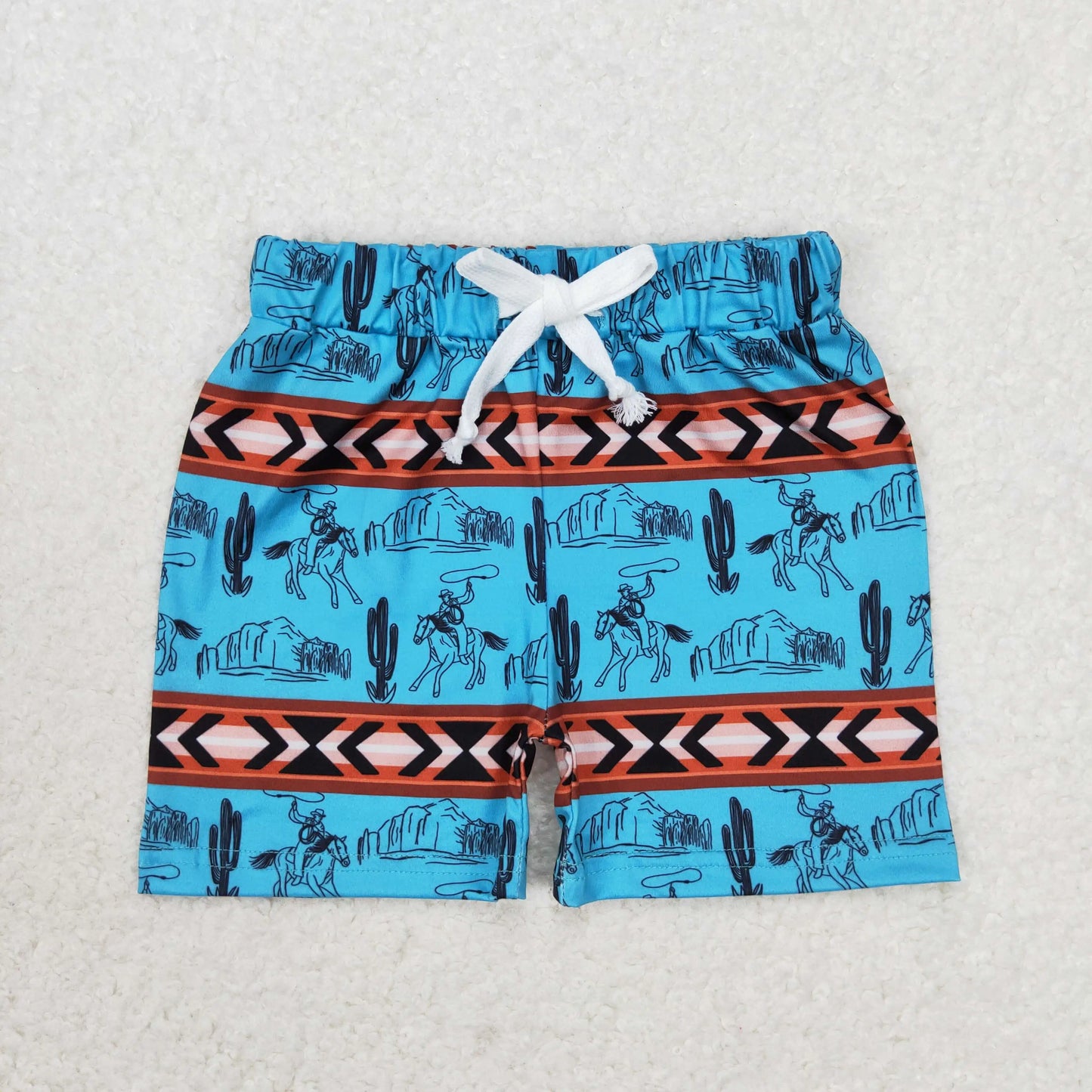 Toddler Boys Camo Pocket Shorts - Elastic Waist Summer Pant