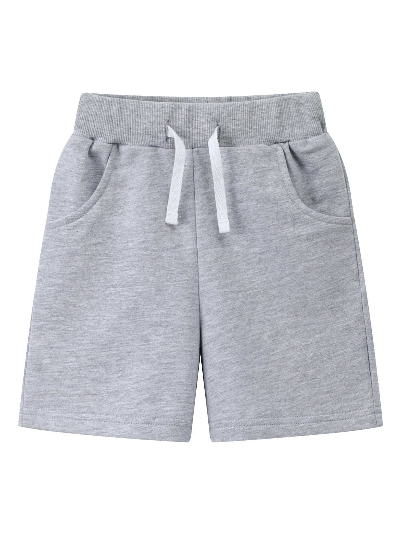 Boys 3-Pack Sweat Shorts - Drawstring Athletic Cotton Set