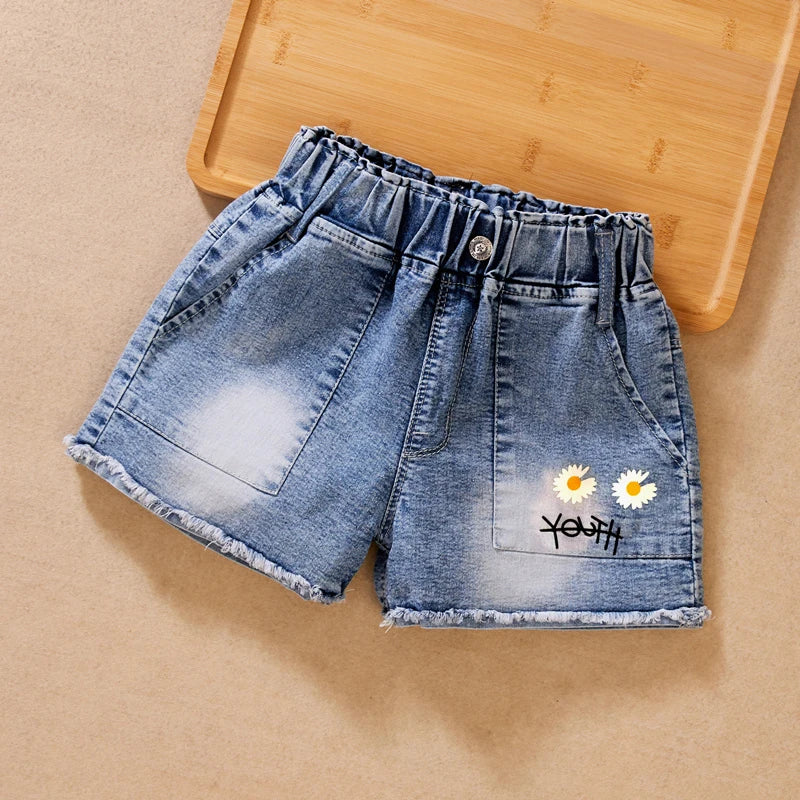 Girls Casual Summer Denim Shorts