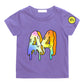 Kids Donut Graphic T-Shirt - Cotton Summer Short Sleeve Top