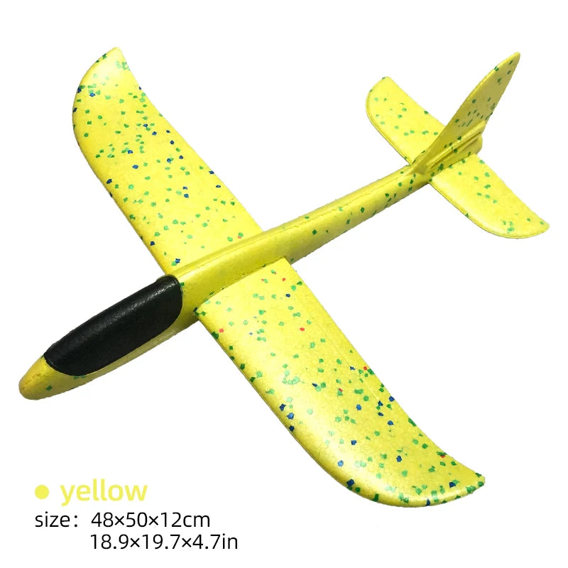 Foam Plane Glider Toy - 33/50CM Hand Throw Outdoor Airplane