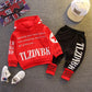 Kids Letter Hoodie Tracksuit - Two-Piece Active Clothing Set