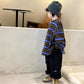 Boys Striped Long Sleeve T-Shirt - Loose Spring Autumn Top