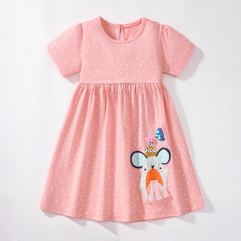 Baby Girls Cotton Summer Dress - Lovely Toddler Style