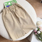 Girls Korean Style Mid Length A-Line Pocket Skirt