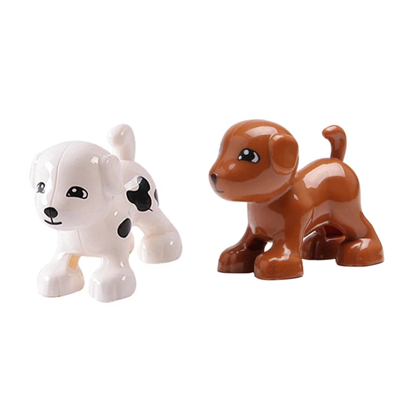 Zoo Animal Building Blocks Set - Elephant Tiger Bird Brick Toy