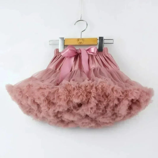 Girls Fluffy Tulle Tutu Skirt for Parties and Ballet