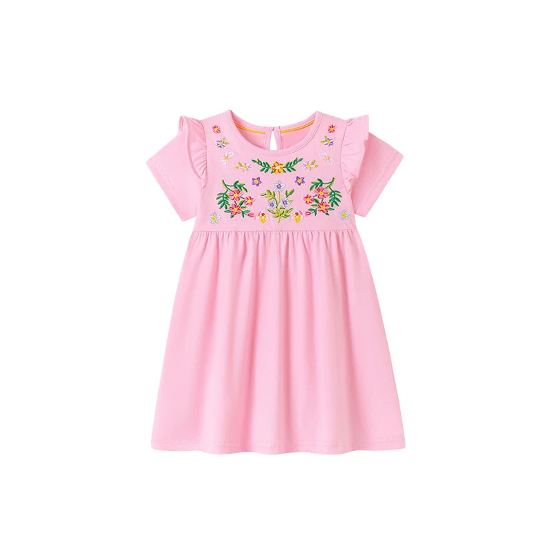 Baby Girls Cotton Summer Dress - Lovely Toddler Style
