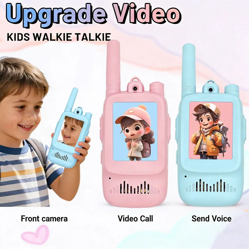 Rechargeable Kids Video Walkie Talkie Set