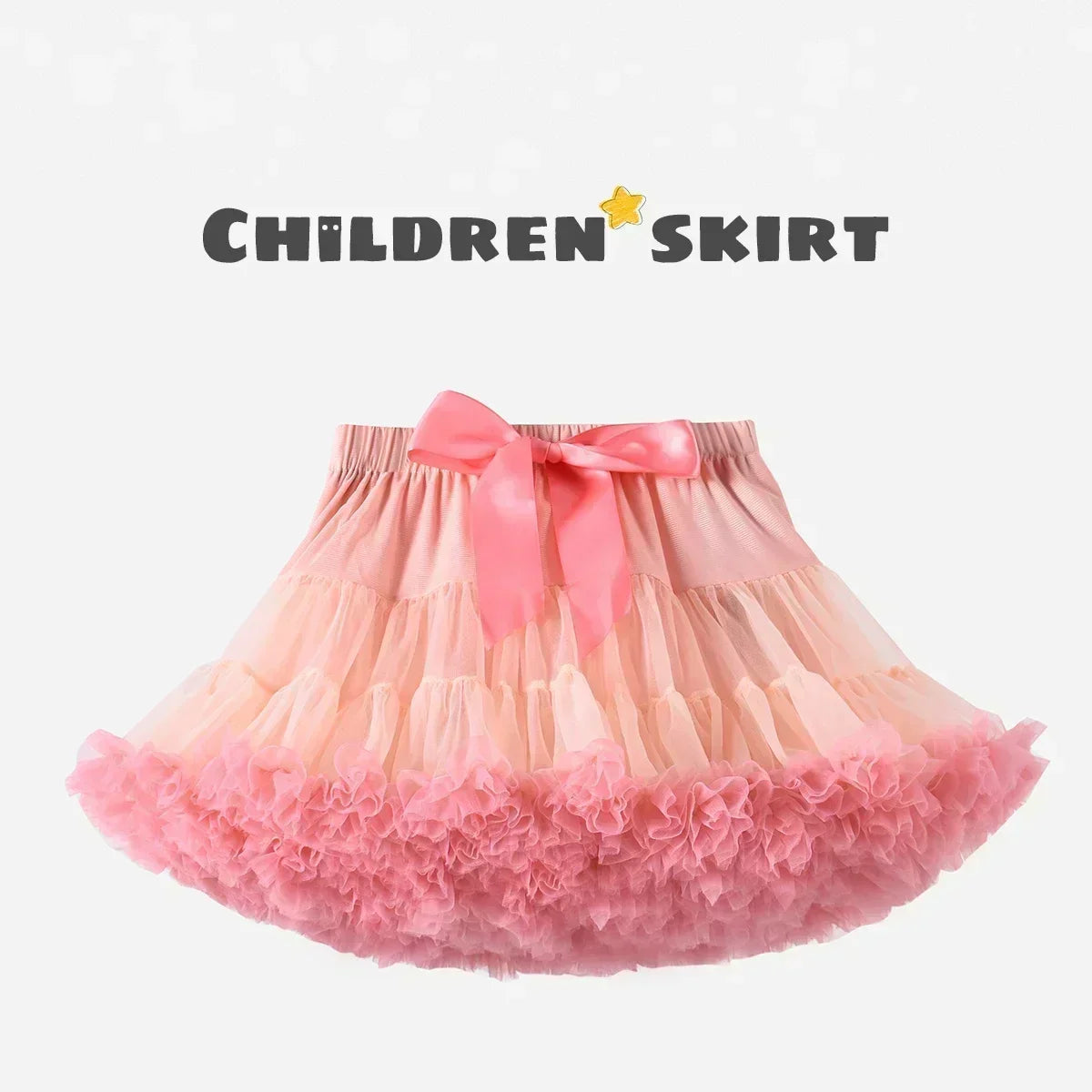 Girls Fluffy Tulle Tutu Skirt for Parties and Ballet