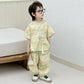 Boys Tang Style Hanfu Set - Short Sleeve Two-Piece Summer Outfit