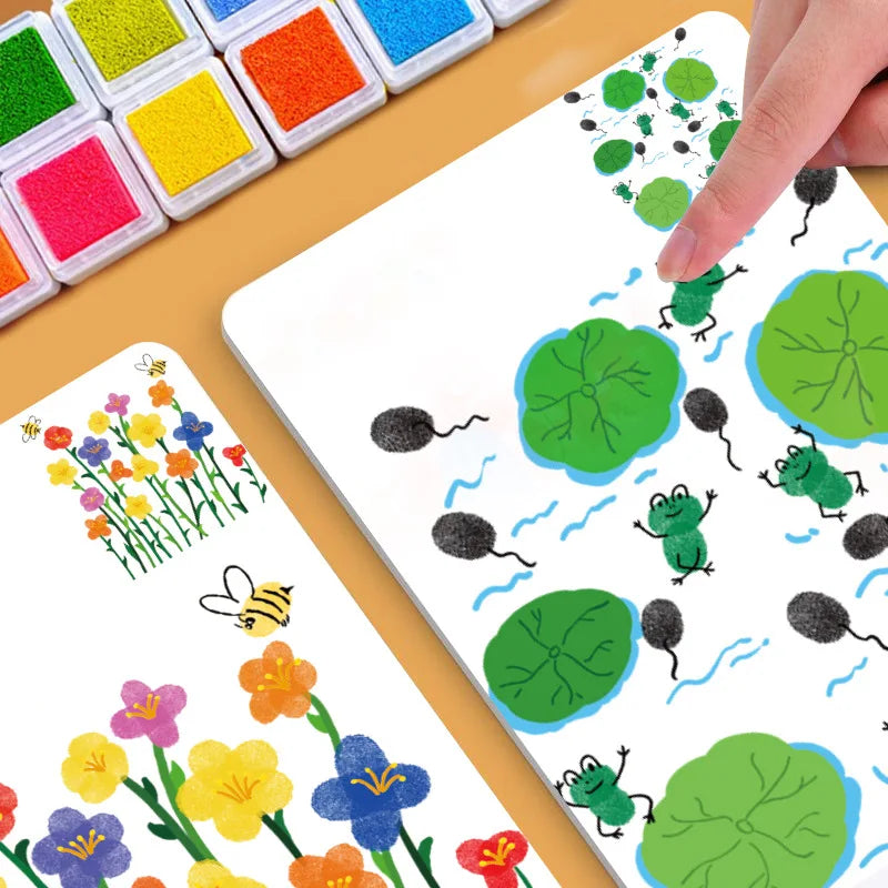 Kids Fingerprint Ink Creative Drawing Game