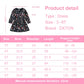 Girls Floral Long Sleeve Winter Dress - Warm Cotton Style