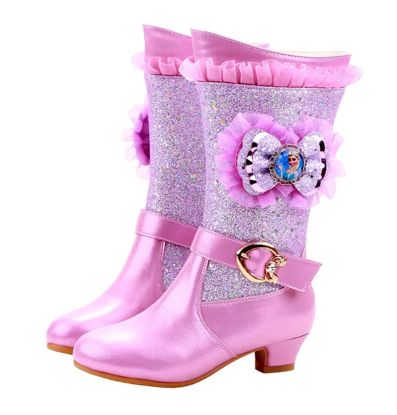 Girls Mickey Mouse Princess Fashion Boots