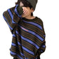Boys Striped Long Sleeve T-Shirt - Loose Spring Autumn Top