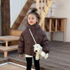 Kids Hooded Cotton Padded Down Coat - Warm Winter Outerwear