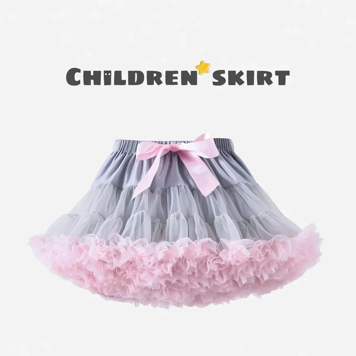 Girls Fluffy Tulle Tutu Skirt for Parties and Ballet