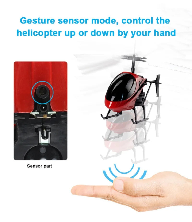 Mini Infrared Induction RC Drone - Flashing Light Helicopter Toy