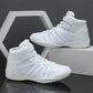 Girls White High Top Cheer Shoes - Lightweight Training Sneakers