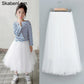 Girls Long Fluffy Tulle Ball Gown Pettiskirt