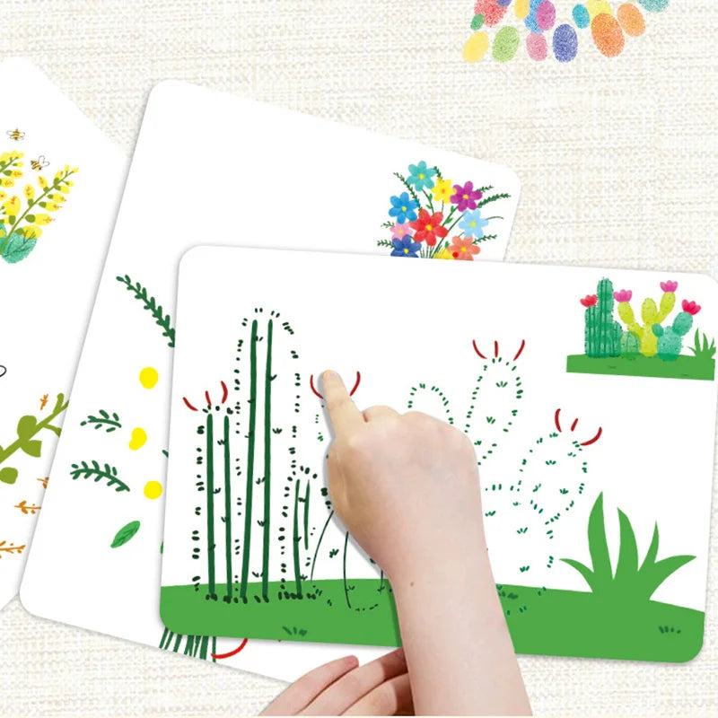 Kids Fingerprint Ink Creative Drawing Game